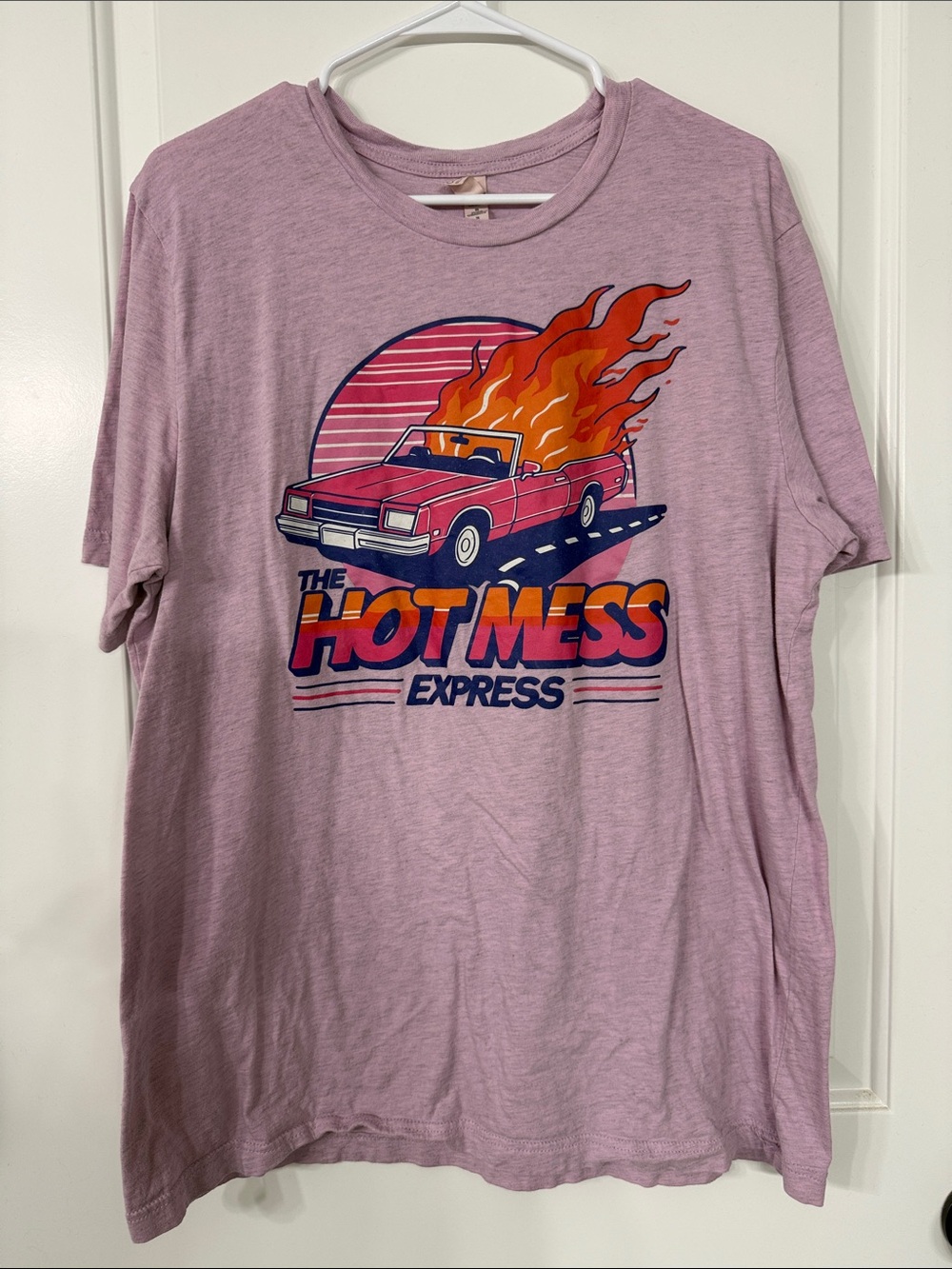 Bella Canvas Hot Mess Express Heather Pink Graphic Tee